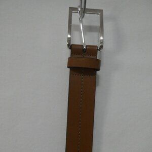 Unbranded | small | Genuine Leather Belt | Classic Brown Belt With Silver Buckle